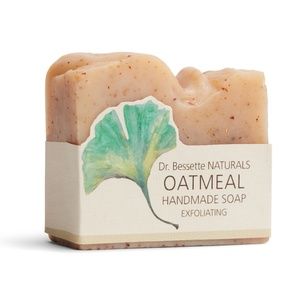 3 Bar Set Vegan Oatmeal Almond Soap for dry skin